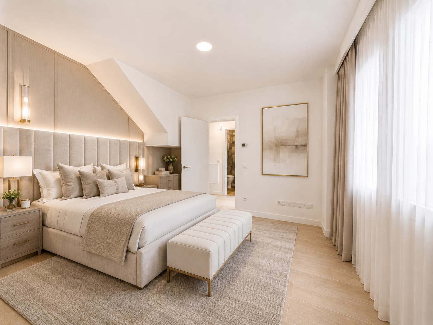 Dormitorio de la promoción Calle Alcalá 32