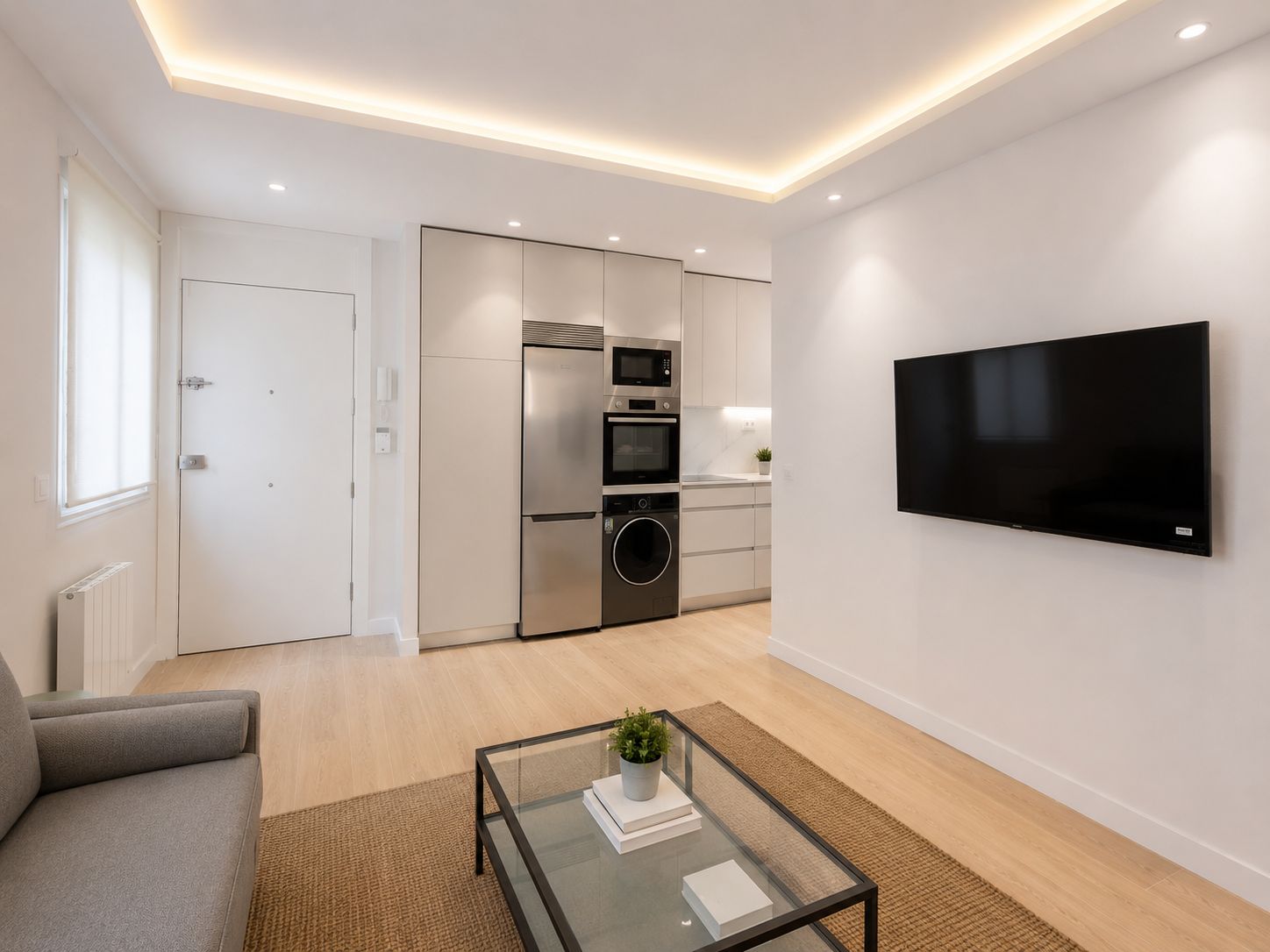 Salón y cocina - Proyecto San Hermenegildo
